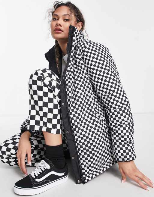 Checkered store vans jacket