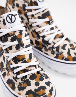 vans leopard print boots