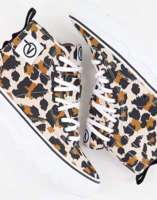 vans leopard print boots
