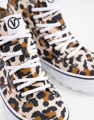 vans leopard montante