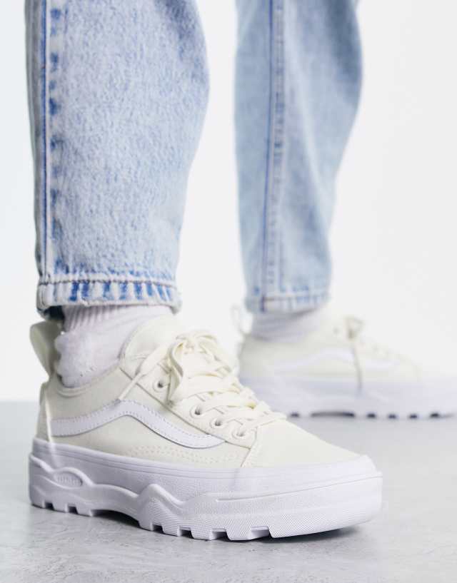 Vans Sentry Old Skool canvas sneakers in off-white