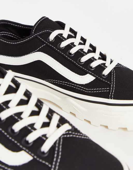 Vans cream and store black