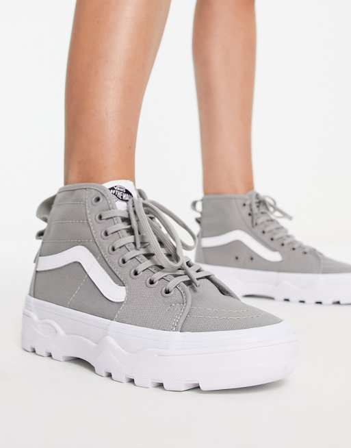 Light gray 2025 high top vans