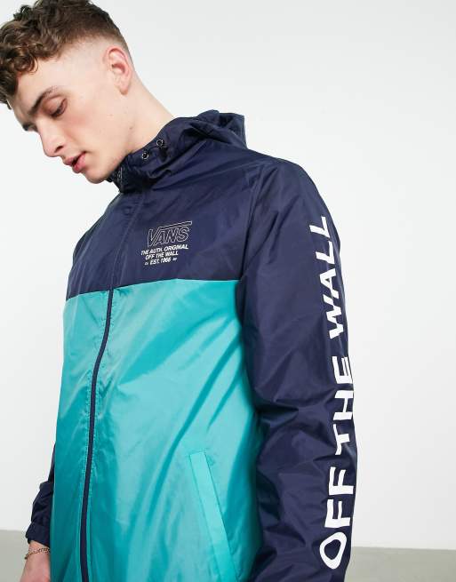 Vans windbreaker outlet mens navy