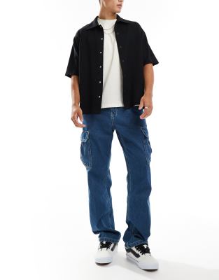 Vans - Service - Jean ample en denim - Bleu classique - view 1