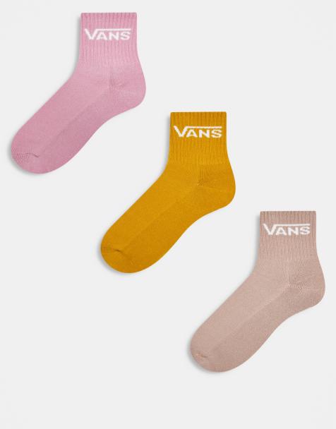 Vans - Set van 3 paar klassieke halflange sokken in pasteltinten - view 1