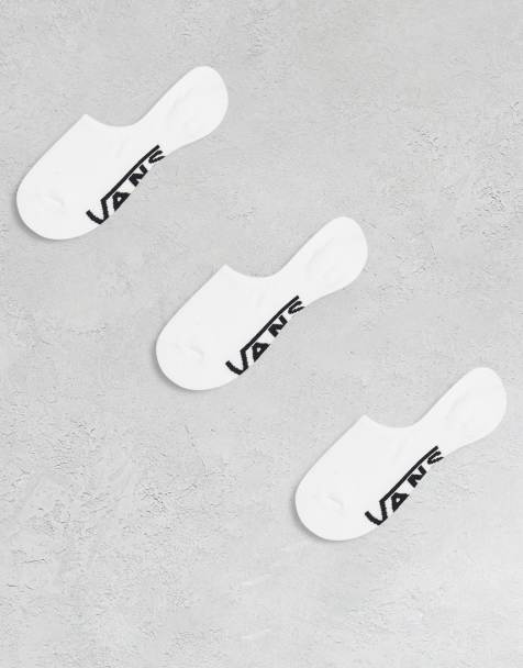 Vans - Set van 3 paar klassieke lage sokken in wit - view 1