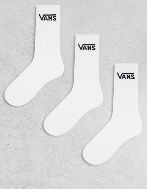 Vans - Set van 3 paar klassieke sokken in wit - view 1