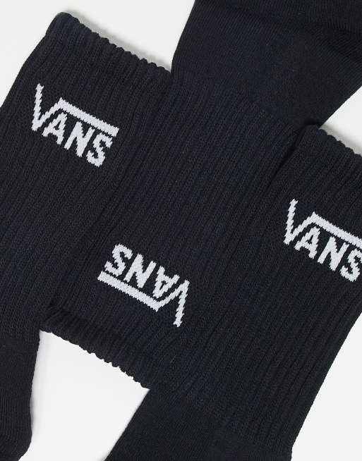 Vans - Set van 3 paar klassieke sportsokken in zwart, 3 van 3