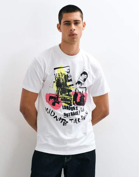 Vans Sex pistols london’s outrage short sleeves tee white in white - view 1