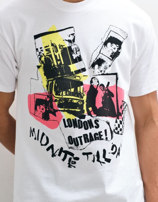 Vans Sex pistols london’s outrage short sleeves tee white in white, 3 of 5