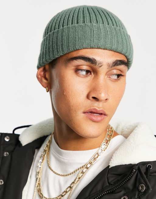 Vans - Shallow - Beanie met omslag in groen