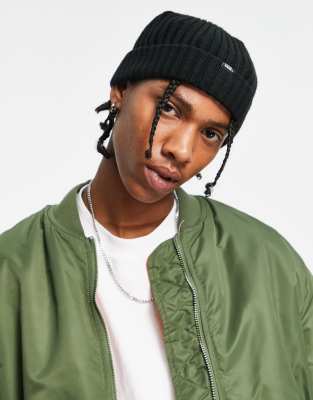 Vans shallow cuff beanie in black - ASOS Price Checker