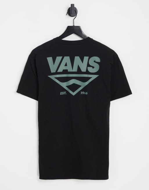 Vans - Shaper Type - Sort T-shirt med logoprint på ryggen