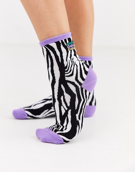 Vans Shinner zebra socks 1 pack