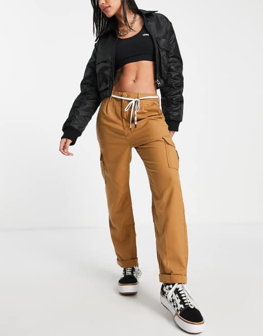 Vans Shoe Lace cargo pants in tan ASOS