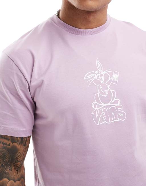 Vans short sleeve t-shirt with back print in lavender mist, 3 of 4