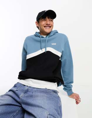 Vans Vans side stripe block hoodie in black