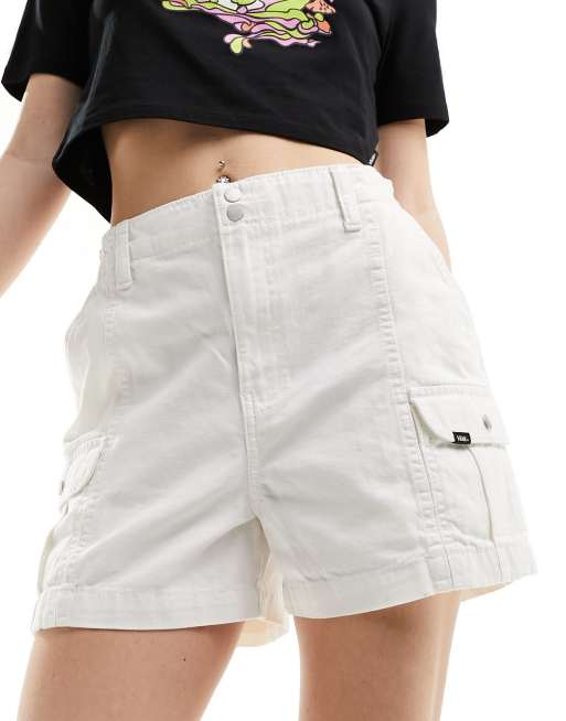 Vans sidewalk cargo shorts in off white ASOS