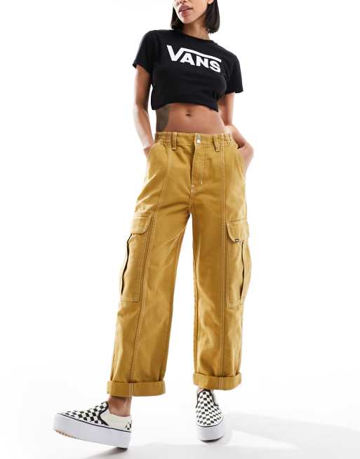 Vans cropped hot sale pants