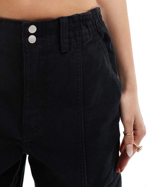 Vans sidewalk trousers with pocket detailing in black ASOS