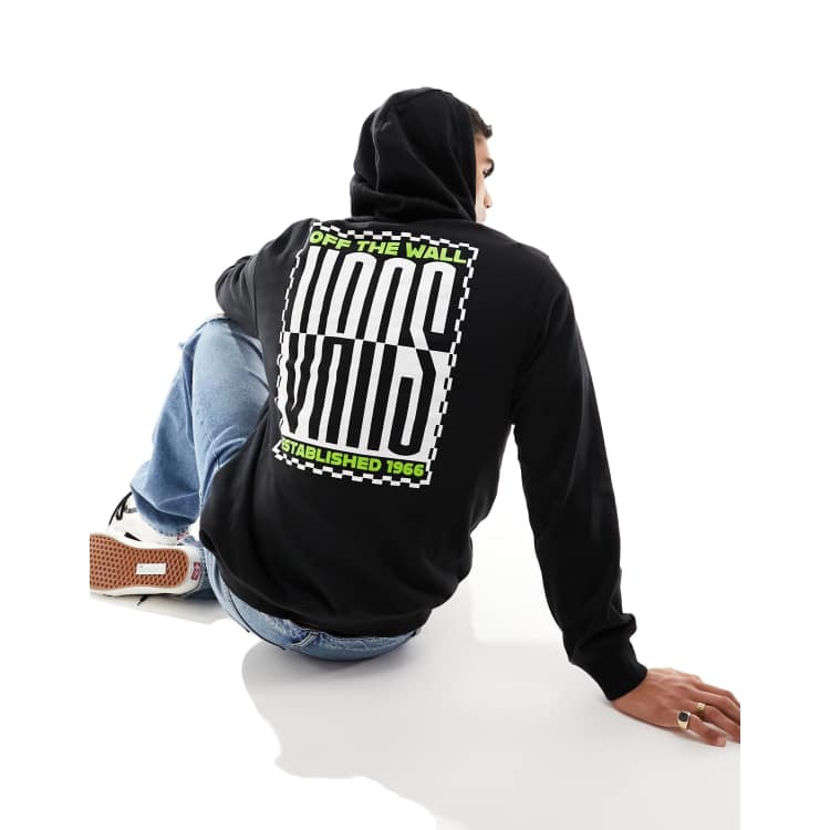 Vans 'Since 66' back print hoodie in black | ASOS