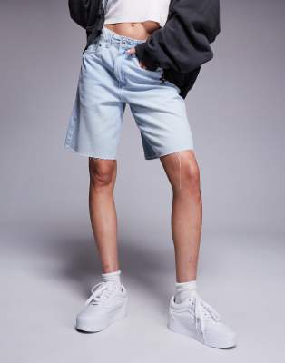 Vans Sirelle Cut-off Jorts In Blue