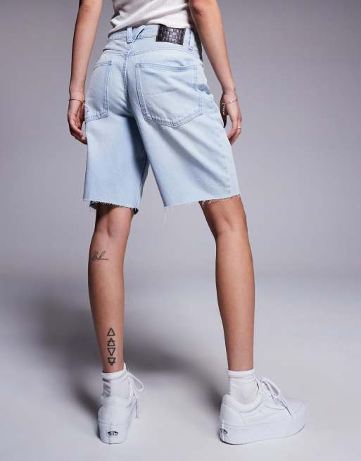 Vans Sirelle Cut-Off Jorts in blue, 4 of 5