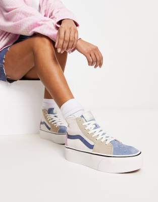 Vans SK 8 Hi Sneakers alte con suola rialzata color block con