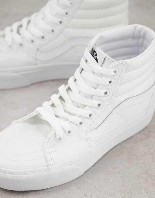 Vans 2024 hautes blanches