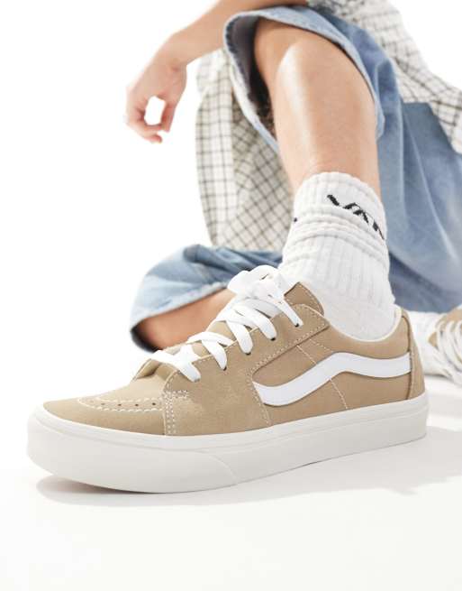 Vans SK8 Baskets basses Marron clair et blanc