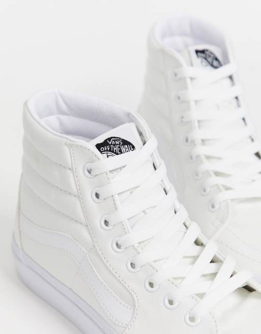 Vans blanche montante new arrivals