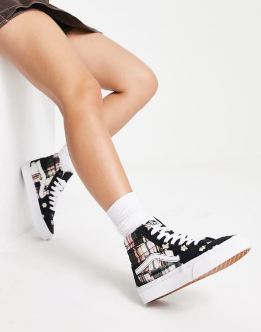 vans a carreaux multicolore