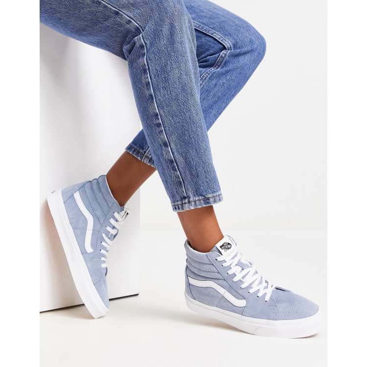 Vans Sk8 Baskets montantes en daim Bleu clair