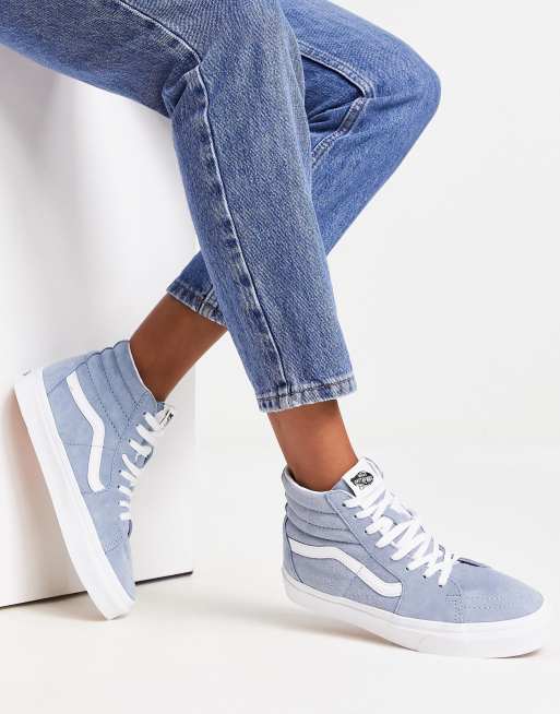 Vans Sk8 Baskets montantes en daim Bleu clair