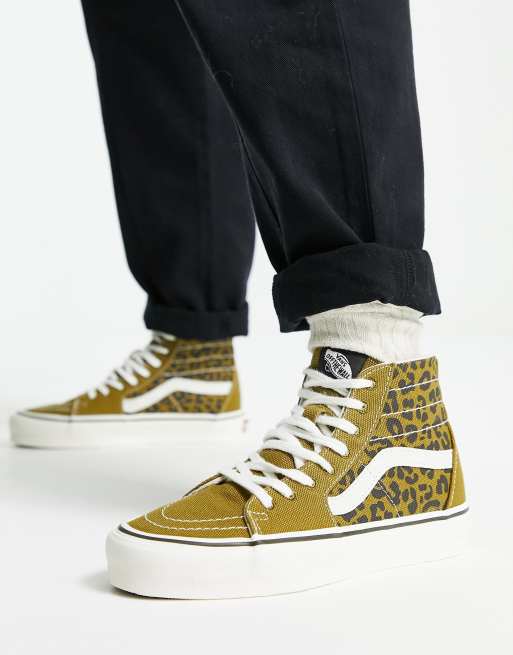 Vans hotsell leopard montante