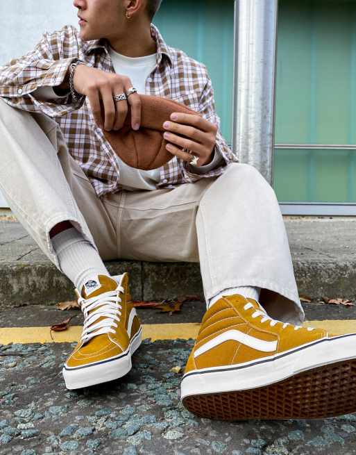 Vans montante clearance marron