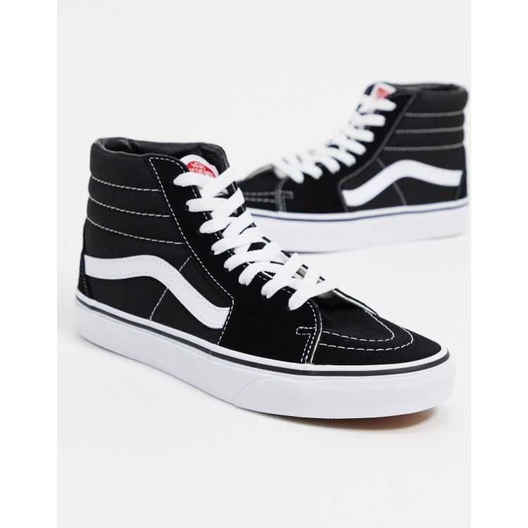 Vans montante hotsell noir et blanc