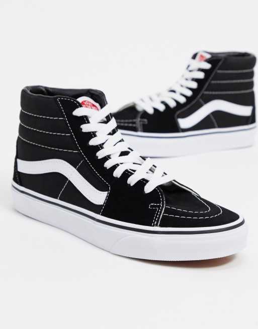 Vans montante noir online et blanche