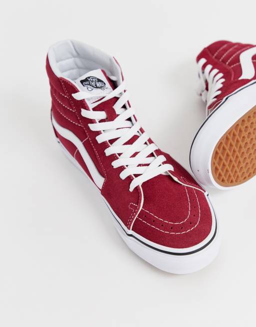 Vans old shop skool montante rouge