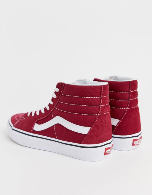 Vans old 2025 skool montante rouge