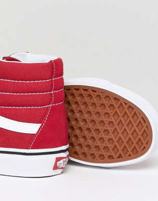 vans montantes rouges