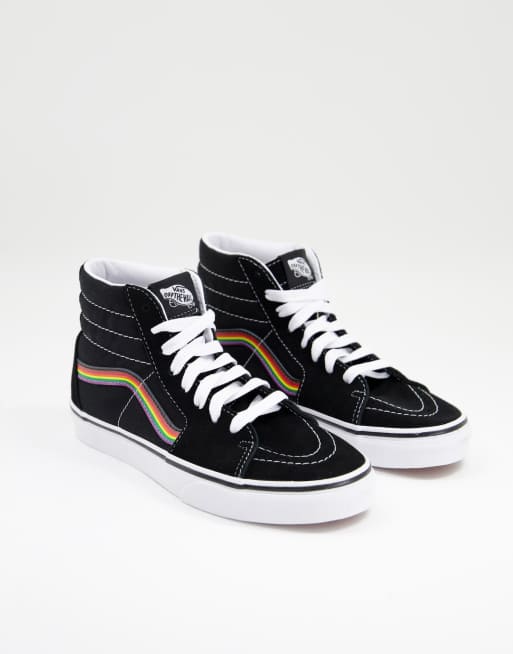 Rainbow vans high sales tops