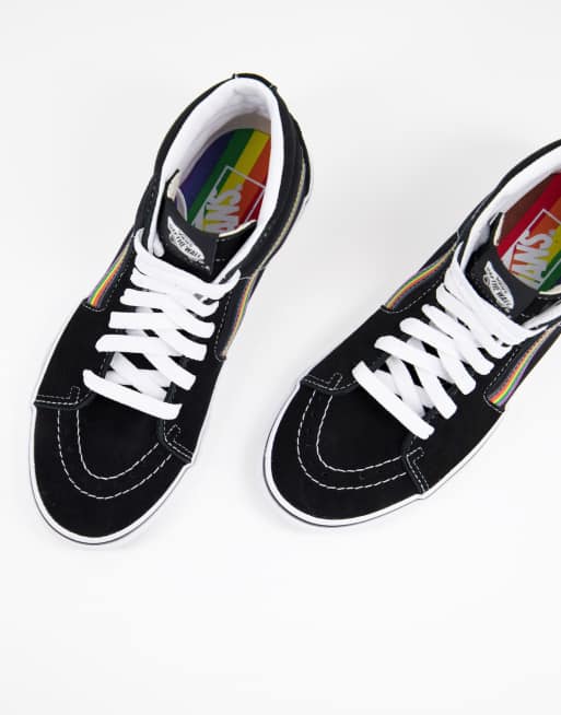 Rainbow vans sk8 hi best sale