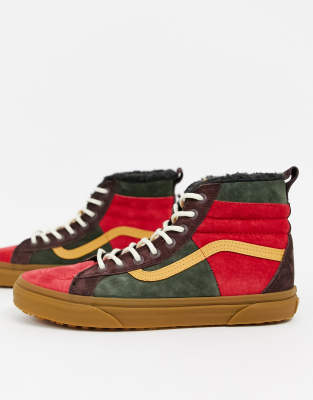 vans red green