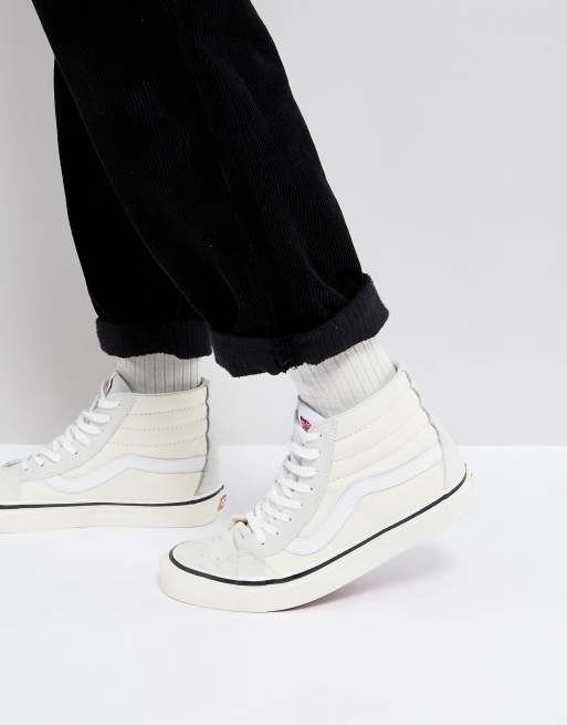 Vans sk8 on sale hi cream