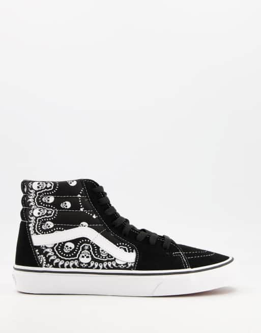 Vans SK8-Hi Bandana sneakers in black | ASOS