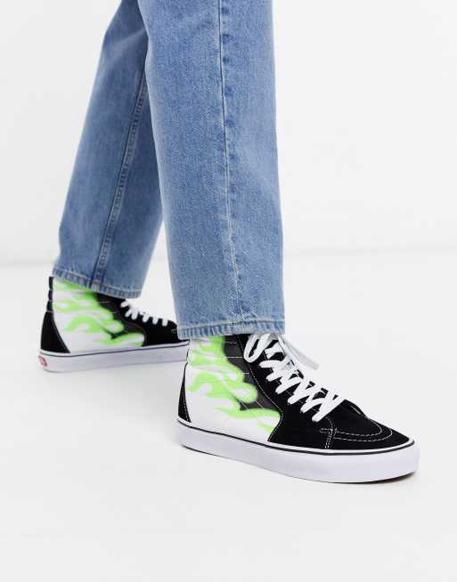 Vans noir clearance et vert