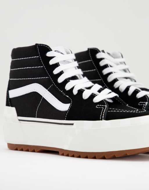 Vans haute noir store et blanche