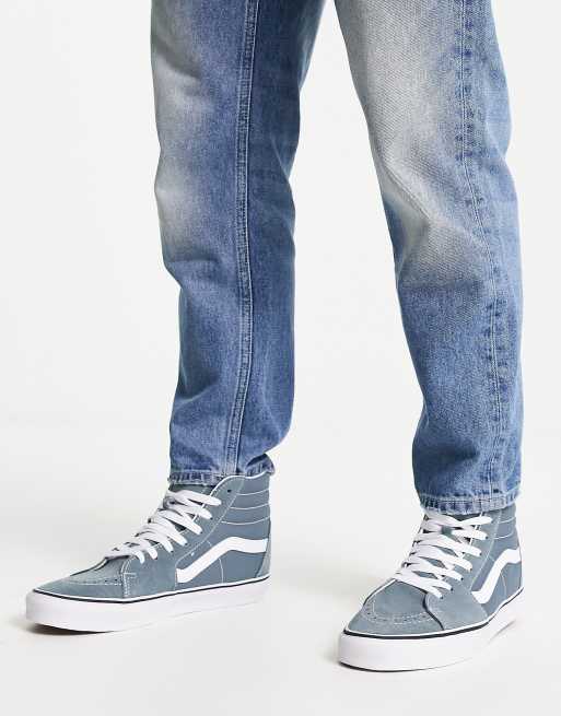 Vans montante bleu new arrivals